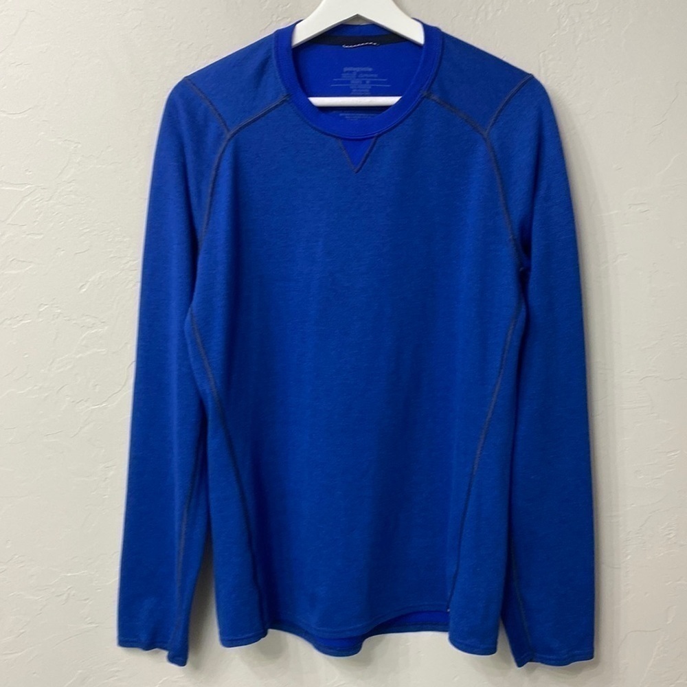 Patagonia polartec midweight blue shirt size medium